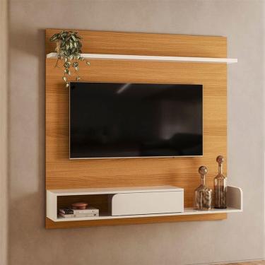 Imagem de Painel Para Tv Suspenso Evo Ambiente Cinamomo Off White – Hb Móveis