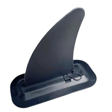 Imagem de Knugoua Leme de barbatana de caiaque de encaixe de 15,2 cm para barcos de caiaque, placa de bacia hidrográfica central de rastreamento de quilha de substituição, quilha de substituição para SUP