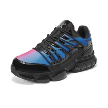 Imagem de Tênis de trabalho com bico de aço para homens e mulheres, tênis de bico composto de segurança, leve, confortável, preto, largo, utilitário, indestrutível, sapatos de construção industrial Zapatos de