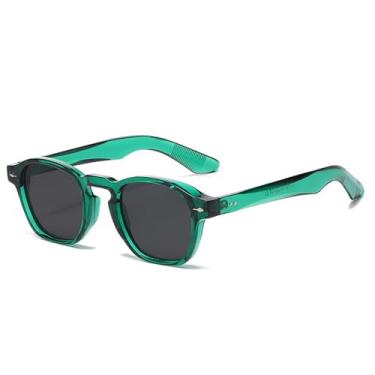 Imagem de Óculos de Sol Masculino e Feminino Rivets Punk com Estampa de Leopardo, Proteção UV400, Ideais para Esportes ao Ar Livre, Corrida e Ciclismo, Cor Verde e Cinza