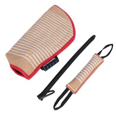 Imagem de Acouto Conjunto de Treinamento para Mordida de Cachorro, 3 Unidades, Com Manga Protetora, Bastão de Travesseiro para Malinois, Pastor Alemão e Treinamento de Mastim