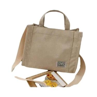 Imagem de Bolsa Transversal De Corduroy Para Mulheres, Bolsa Casual Quadrada, Or