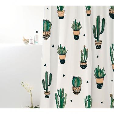 Imagem de Coina Box Poliéster Cactos Verde 198x180cm - Uzoo Cortina Box Poliester 1.98x1.80m Cactos Verde 828909