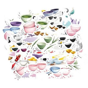 Imagem de 35 peças de copos adesivos de mesa DIY adesivos de recompensa de professores adesivos de PVC para laptop bagagem scrapbook adesivo diário notebook bagagem copo de telefone celular