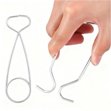 Imagem de Pacote com 2 garras espalhadoras de boca de peixe, suporte de gancho de garrafa de água de 15 cm, espalhadores de mandíbula de boca de peixe, kit de ferramentas de remoção de anzol portátil de aço