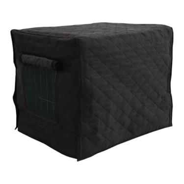 Imagem de Dualoai Capa para Casinha de Cachorro, Capa para Gaiola de Cachorro, Inverno, Leve, Acessório para Ambientes Internos, Portátil, Dobrável, Removível, à Prova, L 124cm x 79cm x 84cm