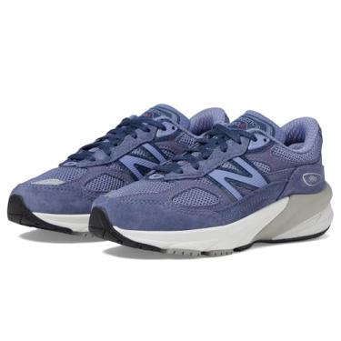 Imagem de New Balance Tênis infantil 990 V6 com cadarço, Roxo/azul marinho, 15