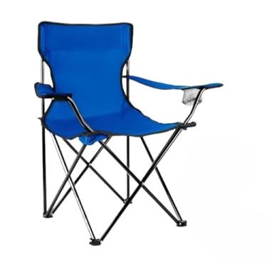 Imagem de Cadeira De Praia – DobráVel, Com Suportes Para Copos E Bolsa De Transporte(Azul)