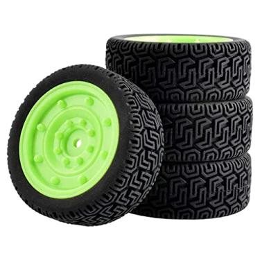 Imagem de Wltoys 144001 Pneus roda de pneu, verde, modelo de carro 1/10