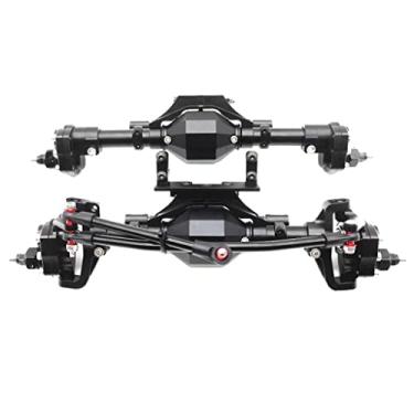 Imagem de Eixo portal de elevação frontal e traseiro para SCX10 90046, preto