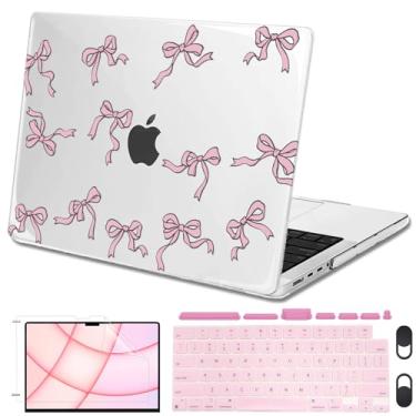 Imagem de Seanai Capa para MacBook Pro 14 polegadas 2025 2024 2023 2021 modelo M5 A3434 M4 A3112 A3401 A3185 M3 A2918 A2992 M2 A2779 M1 A2442 Pro/Max, revestimento rígido de plástico Capa de teclado para Mac