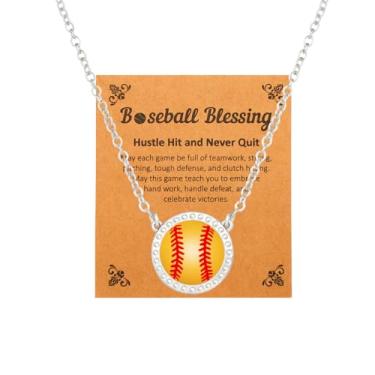 Imagem de Warmhope Colar de vôlei, softball, futebol, basquete, beisebol, pickleball, tênis, feminino, mãe, atleta, joias, dia de jogo, jogador, ideia de presentes, Universal size, Aço inoxidável, Sem Pedra