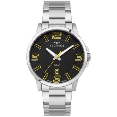 Imagem de Relógio Technos Masculino Racer Basico Prata - 2315lba/1y