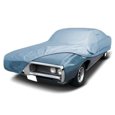 Imagem de iCarCover Capa de carro premium para 1963-1969 Pontiac Lemans 2 portas, 4 portas, resistente, impermeável, para todos os climas, ajuste personalizado, capas de proteção contra neve UV para ambientes