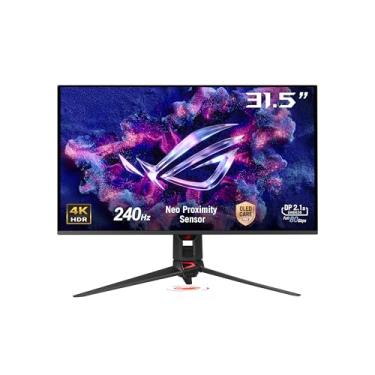 Imagem de ASUS ROG Swift Monitor de jogos OLED 4K de 32 polegadas (PG32UCDMR) - 4K (3840 x 2160), QD-OLED, 240Hz, 0,03ms, compatível com G-SYNC, 99% DCI-P3, USB-C 90W, DisplayWidget, DisplayPort 2.1, 3 anos de