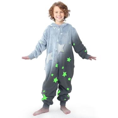 Imagem de Pijama infantil unissex de unicórnios, fantasia de Halloween, cosplay para meninas e meninos, Estrela, XL(10-12Years)