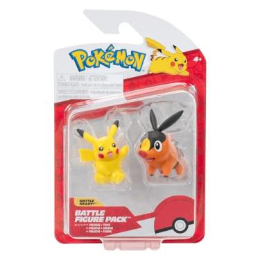Imagem de Pokémon Battle Figure First Partner 2 Pack (Tepig & Pikachu #7) W6