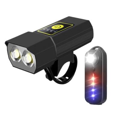 Imagem de Luz frontal para bicicleta, faróis dianteiros super brilhantes, lâmpada de LED com zoom telescópico, equipamento externo para segurança, deslocamento noturno, equitação noturna, montanha, scooter