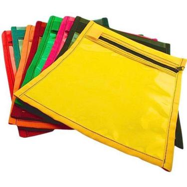 Imagem de Kit 10 Porta Ordem Serviços Ótica Envelope Com Ziper - Cinza