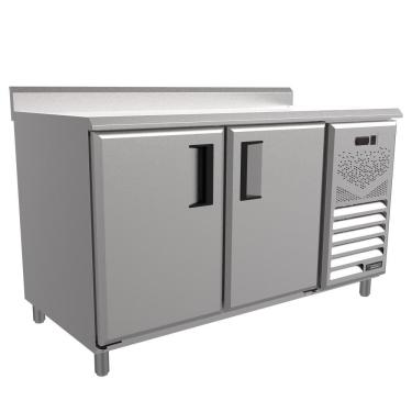 Imagem de Balcão Refrigerados Venâncio 150cm Linha Prime Exterior Inox Interior Aluzinco Tampo Liso 127V PCFRH15-41339
