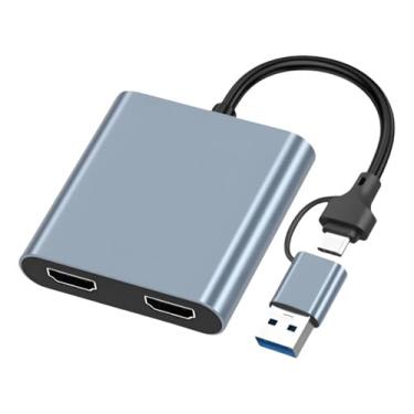 Imagem de Adaptador Usb 3.0 - Tipo C Para Hdmi 2 Saidas Hdmi, 2 Telas