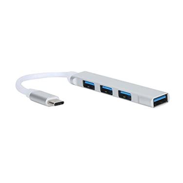 Imagem de SUNGOOYUE Hub TechGear USB-C, Adaptador de Liga de Alumínio de 4 Portas Com Portas USB 3.0 e 2.0, Plug and Play Compatível Com Pro, Linux