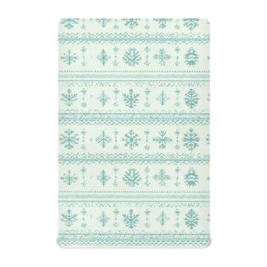 Imagem de CEBUGI Lençol de berço elástico para bebês, meninos, meninas, portátil, pacote com elástico, mini lençol com elástico para crianças, material neutro, ultra macio, colchão infantil padrão completo, M