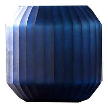 Imagem de YYBOES Vaso de vidro para flores, vaso de vidro minimalista moderno, decoração de sala de estar, sala de jantar, arranjo de flores, decoração de casa, vaso de flores artificiais, decoração de casa