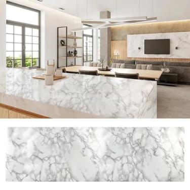 Imagem de Papel de parede autoadesivo de granito autoadesivo para bancada, armários de cozinha, banheiro de 29 x 190 cm