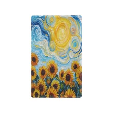 Imagem de Wassud Placa de cobertura para interruptor de luz, girassol, vibrante, decorativa, capa de parede, placa de parede para tomadas elétricas, interruptor único, 11 x 7 cm