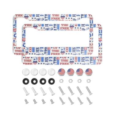 Imagem de HIBEYO Moldura para placa de carro Nissan Pacote com 2 - Ajuste personalizado para Altima, Rogue, Sentra, Murano, Maxima, 30,5 x 15,2 cm Capa de placa de metal frontal e traseira com impressões