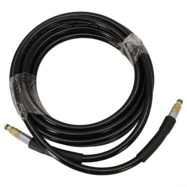 Imagem de Mangueira de lavadora de pressão para substituição Ka-rcher K2-K7 2.643-585.0 mangueira de extensão de alta pressão 180 bar 2610 PSI borracha fio de aço trançado conexão rápida 5M 6M 10M 15M (5M)