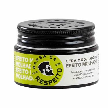 Imagem de Cera Modeladora Cabelos Efeito Molhado - 80g - Premium - Barba de Respeito