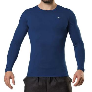 Imagem de Camiseta Elite Térmica Proteção Uv ML Masculino - Marinho, M