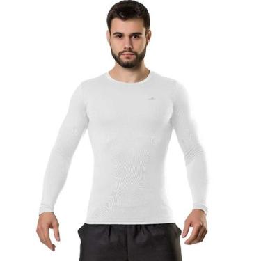 Imagem de Camiseta Elite Térmica Proteção Uv ML Masculino - Branco, P