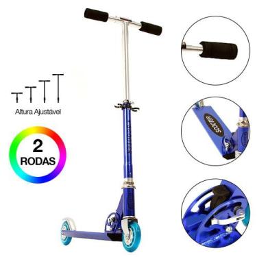 Imagem de Patinete de Criança Duas Rodas de Alumínio Masculino Azul - DM Radical