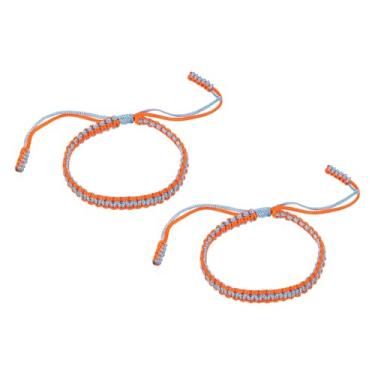 Imagem de PATIKIL Pulseiras trançadas feitas à mão, pulseiras de corda trançada ajustáveis, pulseiras tibetanas de proteção da sorte, One Size, Nylon, Sem Pedra Preciosa