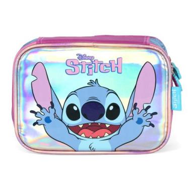 Imagem de Estojo Escolar Grande Box Bolsinha Porta Lapis Lilo Stitch - Luxcel, R