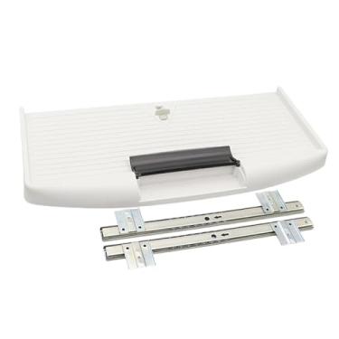 Imagem de Amagogo em Table, a plataforma de teclado do teclado do teclado do computador para o escritório em casa 21.5x10.6inch Substituição de extensor de computadores, White 27mm W Rail