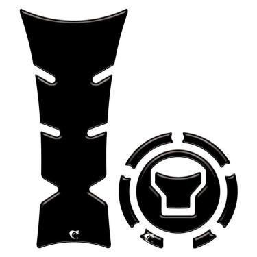 Imagem de Kit Adesivo Protetor De Tanque Moto Honda Cb Twister 300f 2025 -preto Preto