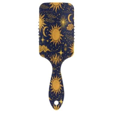 Imagem de Blueangle Celestial Shapes Escova de cabelo – Escova desembaraçadora elimina nós e quebras, escova de cabelo de viagem para crianças, adultos e todos os tipos de cabelo (123)