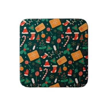 Imagem de Ladrilho Decorativo de Cerâmica Estampa Natal Doodle Sem Costura