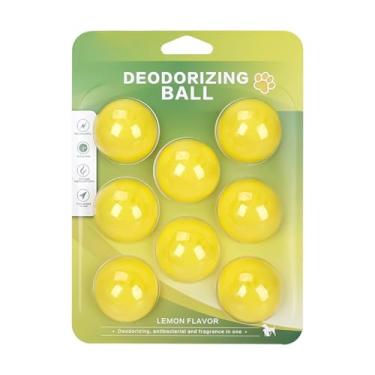 Imagem de Bolas Desodorizantes,Frescor Perfumado de Longa Duração com 8 Peças - Eliminador de Odor de Gato e Bolas Ambientadoras de Ar,para Gaiola Caixa de Areia Sapatos Armário -Roupa Carpete