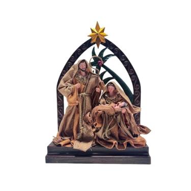 Imagem de Fenteer Estátua da Sagrada Família para Presépio de Natal, Enfeite de Mesa, Decoração de Natal para Casa, Prateleira, Lareira, Centro de Mesa, Style a