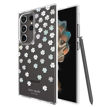 Imagem de Capa Kate Spade New York para Samsung Galaxy S24 Ultra, compatível com carregamento sem fio - Flores dispersas