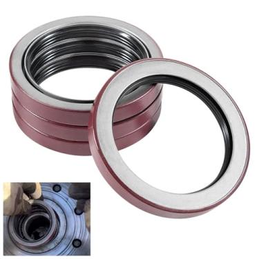 Imagem de AceRide 4 peças de vedação de óleo 010-056-00 compatível com eixo de reboque Dexter 10K 12K 15K compatível com AL-KO 10K-16K 370014A 220-1056 10-56 1056 568217 220-1056DEX OD 11,4 cm, ID 7,99