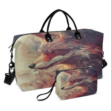 Imagem de CEBUGI Bolsa feminina acolchoada de animais grande, bolsa de viagem de fim de semana, bolsas hospitalares para trabalho de parto e parto