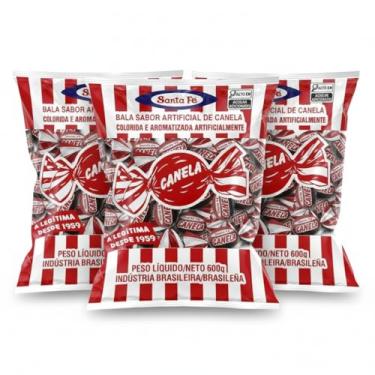 Imagem de Bala Canela Kit 3 Unidades 600g