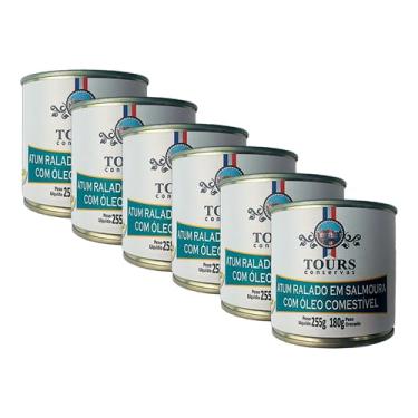 Imagem de Kit 6X: Atum Ralado em Óleo Tours 255g