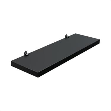 Imagem de Prateleira Preta 30x10 Com Suporte Flutuante Mdf Preto Cozinha Quarto Banheiro Sala